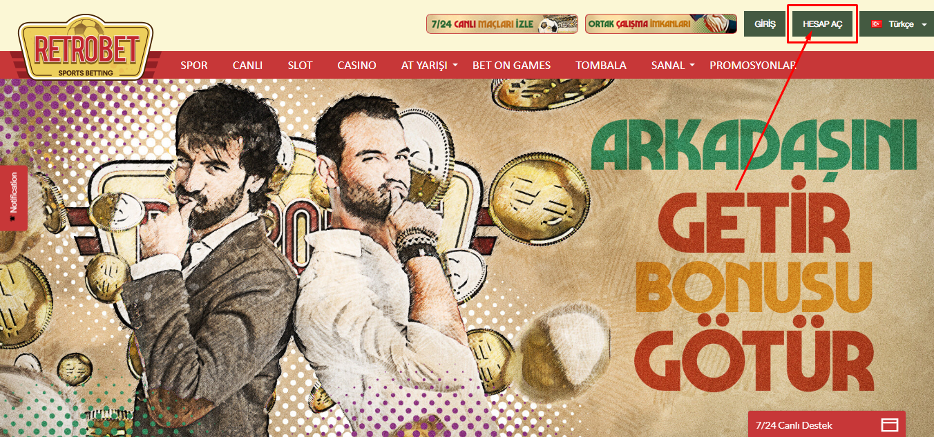 RETROBET GIRIŞ