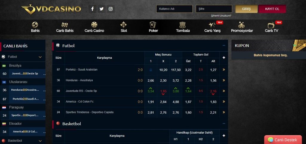 VDCASINO YENI ADRESI
